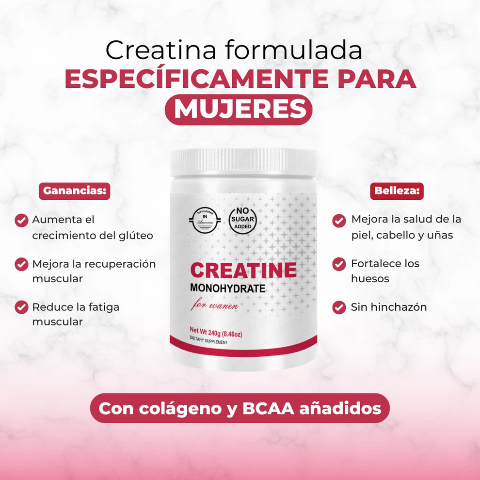 Creatina Monohidratada con colágeno ForWomen®