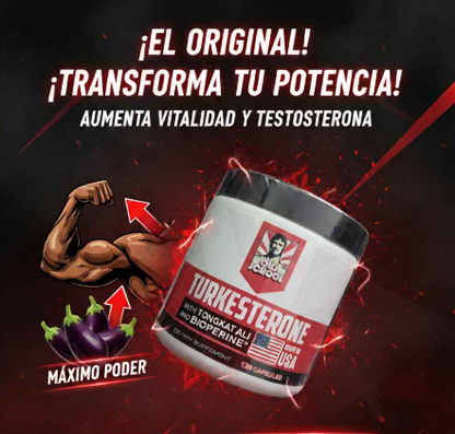 TURKESTERONA Original Importado 120caps | Rendimiento Real💪