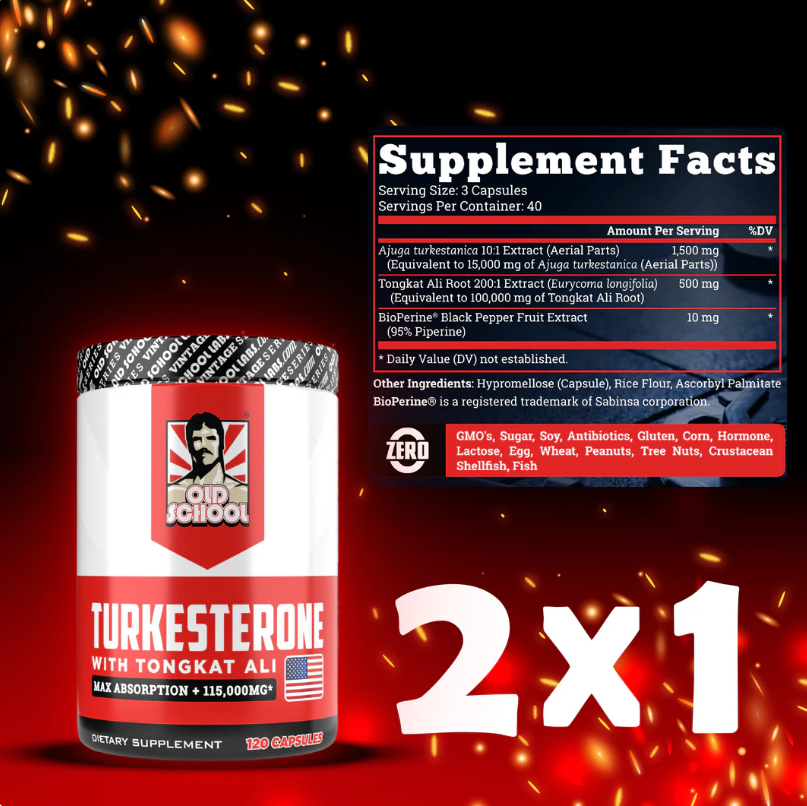 TURKESTERONA Original Importado 120caps | Rendimiento Real💪