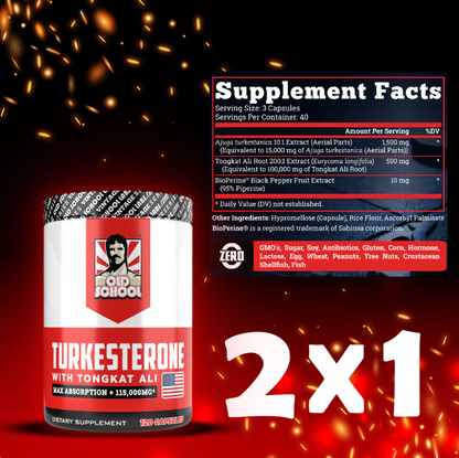 TURKESTERONA Original Importado 120caps | Rendimiento Real💪